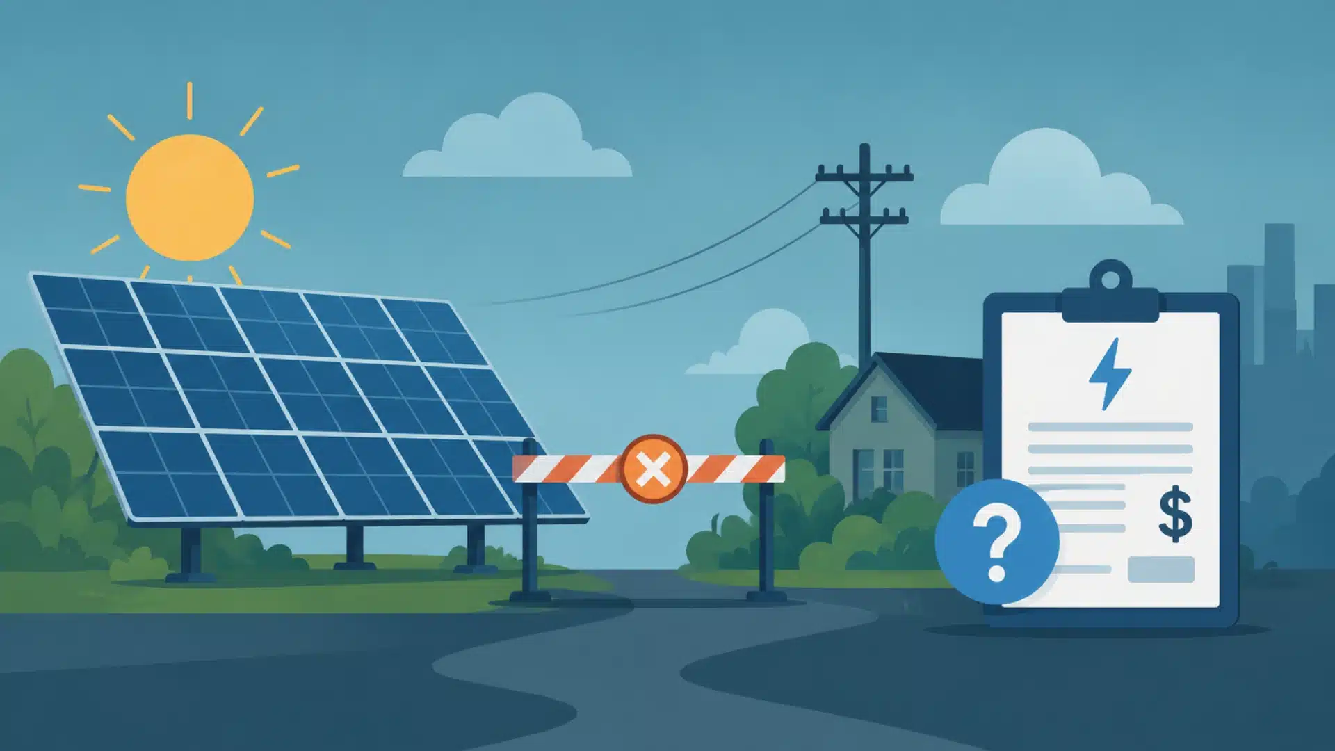Solar energy roadblock and uncertainty