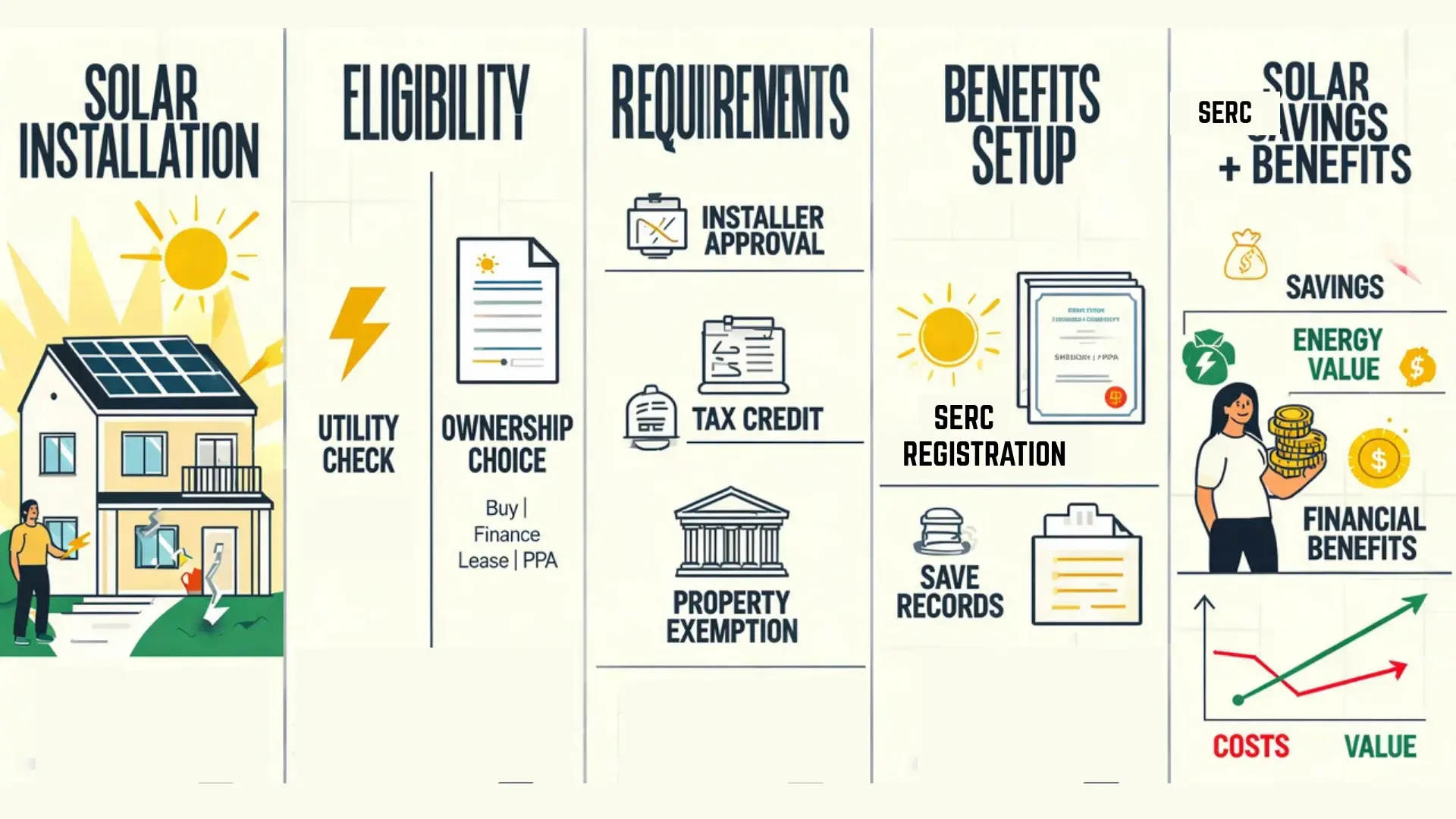 guide showing steps for claiming virginia solar incentives eligibility requirements and benefits